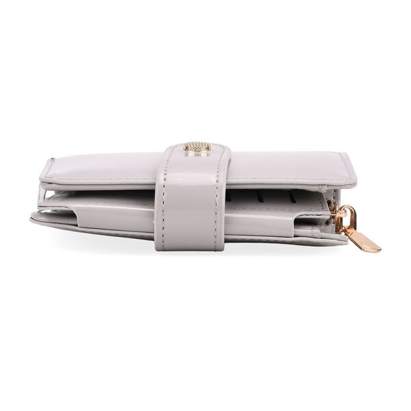 Jacquard-Schal aus Viskose und Geldbörse aus PU-Leder mit RFID-Schutz image number 8