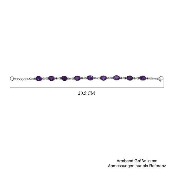 Afrikanisches Amethyst-Armband, 18 cm - 10,48 ct. image number 4