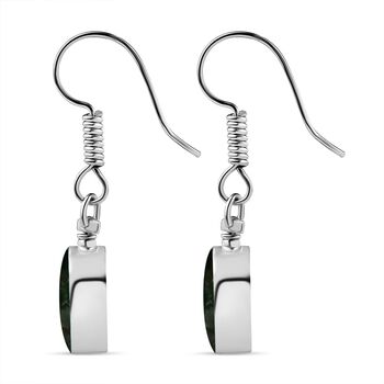 Smaragd Matrix Ohrringe, Messing ca. 6.00 ct