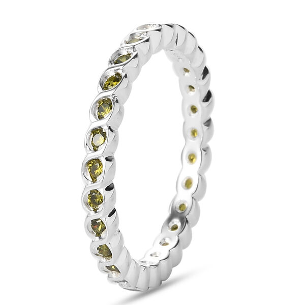 LUSTRO STELLA - Peridot Zirkonia Ring 925 Silber  ca. 0,87 ct image number 5
