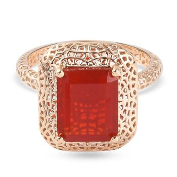 MIRAGE COLLEKTION Mexikanischer Kirschfeuer-Opal Solit&auml;r Ring 375 Gelbgold (Gr&ouml;&szlig;e 17.00) ca. 1,98 ct