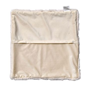 2-tlg. Zierkissenbez&uuml;ge, 60x60 cm und 45x45 cm, beige