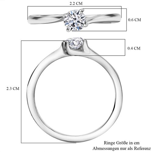 LUXURIANT DIAMOND- SI-GH Labor Diamant Ring, 925 Silber rhodiniert - 0,33 ct. image number 7