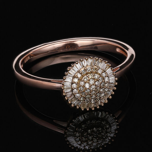 Nat&uuml;rlicher Champagner-Diamant-Ring - 0,33 ct. image number 2
