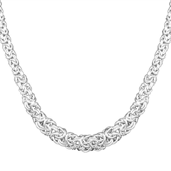 Liebesknoten byzantinische Halskette in Silber image number 4