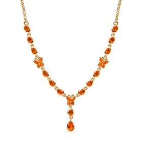 AA Salamanca Feueropal Halskette, 45 cm - 2,37 ct.