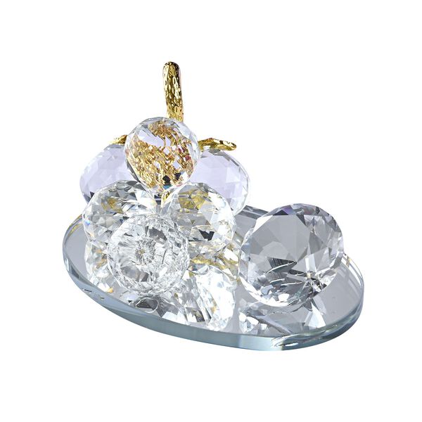 The 5th Season - Grapes with Diamonds Decoration  Size:L13.5*W9.5*H7cm Color:Transparent + gold + red Material:Glass + alloy Weight:469g image number 5