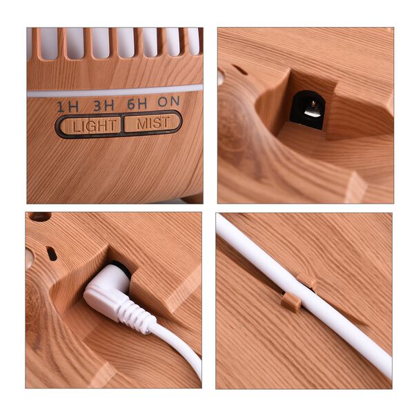 The 5th Season - Luxus-Multifunktions-Aroma-Diffusor mit Fernbedienung mit 6 &auml;therischen &Ouml;len, Hellbraun image number 7