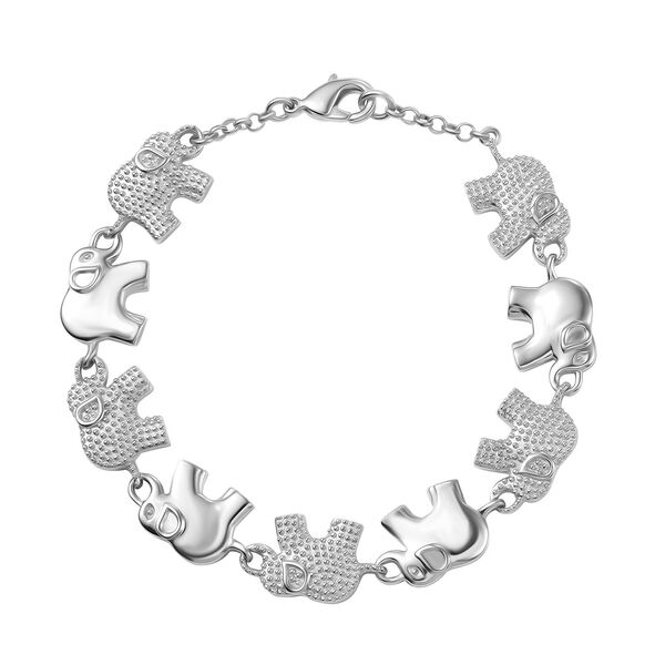 Elefanten-Armband im Designer-Stil, 19cm image number 0