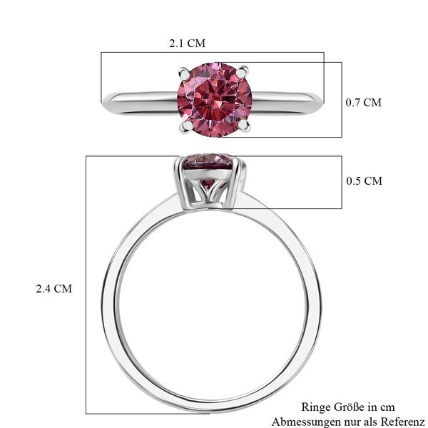 D'Joy roter Moissanit Ring - 0,94 ct. image number 7