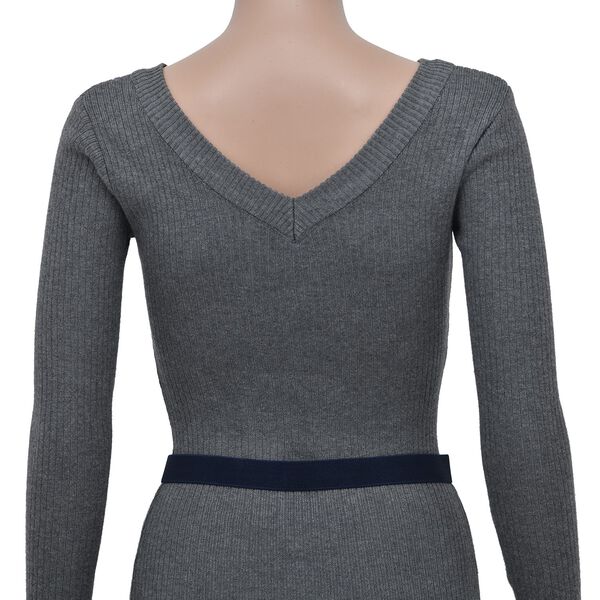 Modischer G&uuml;rtel mit Metallschnalle, Gr&ouml;&szlig;e 4x75 cm, gewebt, Dunkelblau image number 2