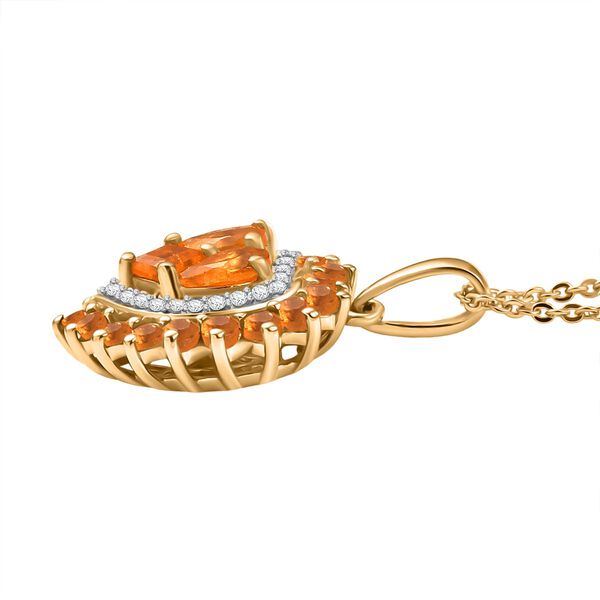 D'Joy Blaze Feueropal Anhänger mit 50cm Kette - 1,68 ct. image number 4