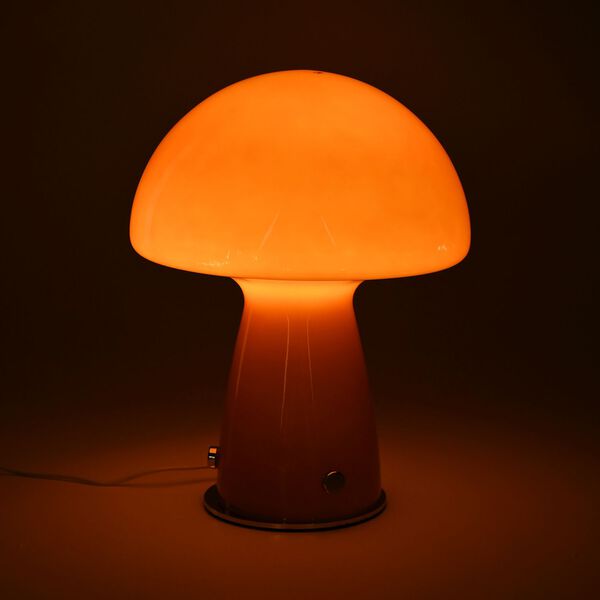 Minimalistische Glas-Pilzlampen mit Touch-Steuerung, Gr&ouml;&szlig;e 22x28cm, Orange image number 11