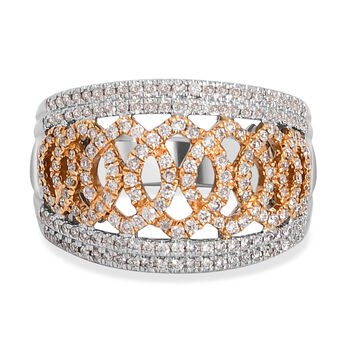NY Kollektion - Diamant P1 G-H Ring 585 Gold Bicolor (Gr&ouml;&szlig;e 17.00) ca. 0,75 ct