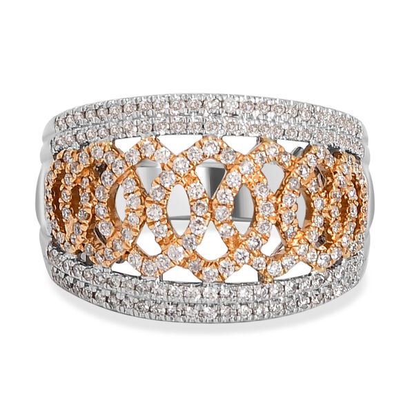 NY Kollektion - Diamant P1 G-H Ring 585 Gold Bicolor  ca. 0,75 ct