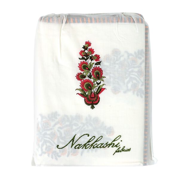 NAKKASHI - Fabrics: Handstempeldruck 100% Muslin-Baumwolle Dohar-Decke, 200x200 cm, Gelbe Blumen gro&szlig; image number 5