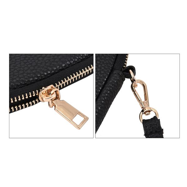 Stilvolle und kompakte Handytasche mit geometrischem Motiv, Kunstleder, mit Schultergurt, 19x13.5x2cm image number 5