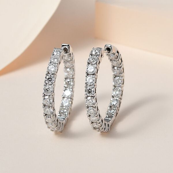 EF Moissanit Inside-Out-Creolen - 3,85 ct. image number 5