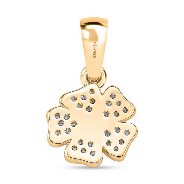 Moissanit Schmuckset 925 Silber vergoldet ca. 0.58 ct image number 5