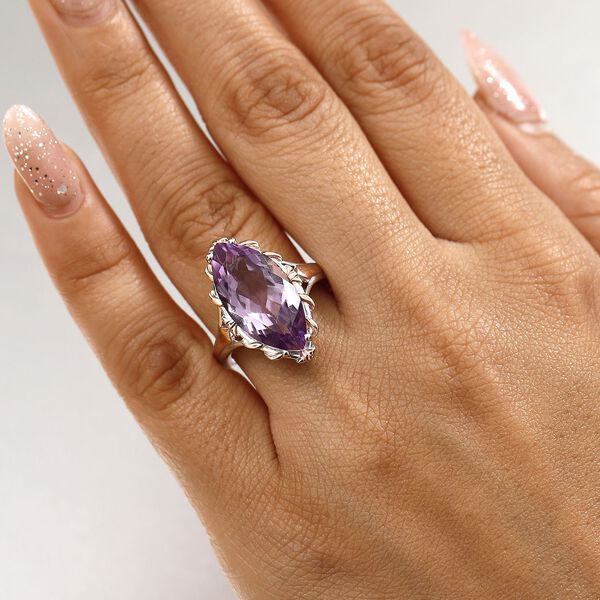 AA Rose De France Amethyst Ring - 7,64 ct. image number 3