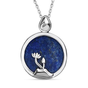 Lapislazuli Anh&auml;nger  Edelstahl ca. 22,52 ct.