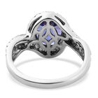 RHAPSODY Tansanit Ring mit Diamant-Halo image number 5