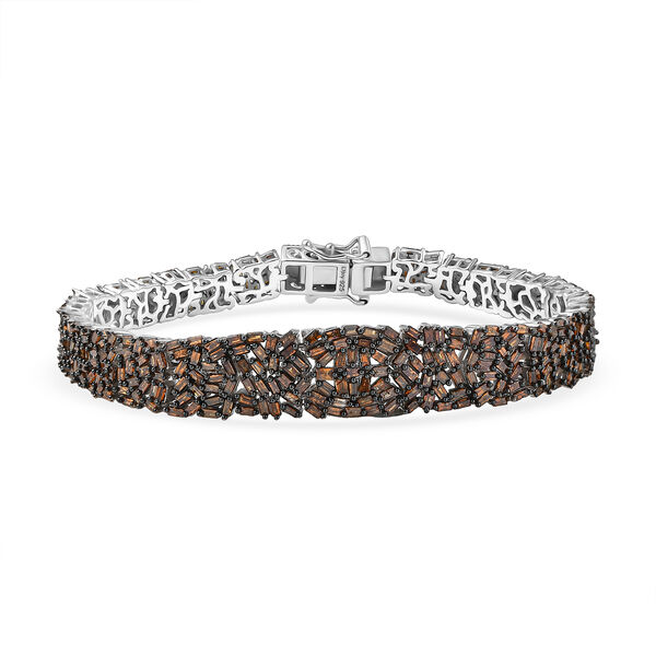 D'Joy rotes Diamant 19cm Armband - 4,95 ct.