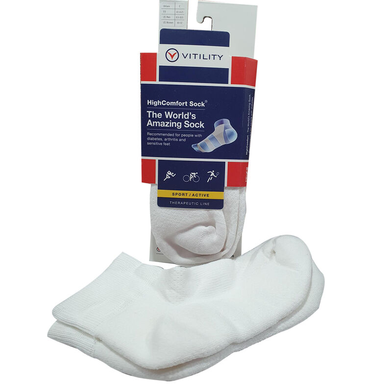 Vitility - Vital-Socken aus ägyptischer Baumwolle, Weiß, 35-37.5 image number 0