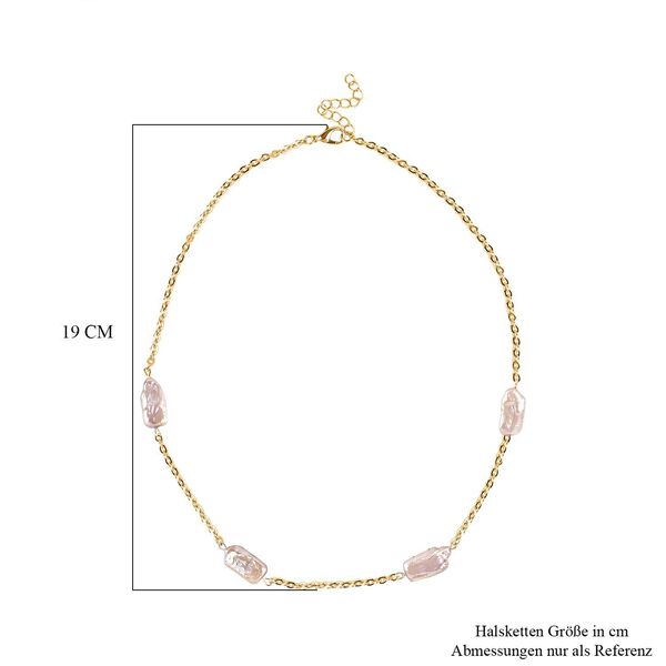 Lila Keshi Perle-Halskette image number 5