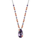 D'Joy AAA Rose De France Amethyst Halskette ca. 45 cm 925 Silber ca. 8,96 ct.