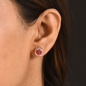 D'Joy Sunset Triplett Quarz Ohrringe, 925 Silber platiniert - 3,14 ct.