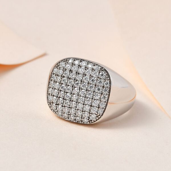 Moissanit Siegelring - 0,93 ct. image number 7