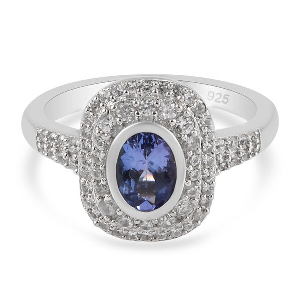 Tansanit und Zirkon Ring - 1,22 ct. image number 6
