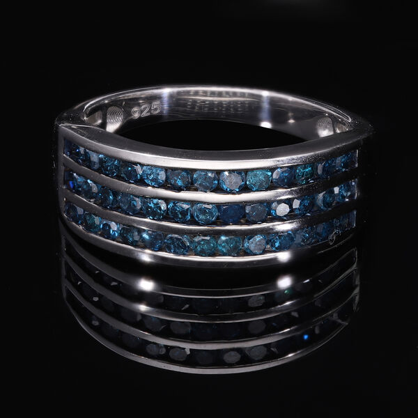 Blauer Diamant-Ring - 1 ct. image number 1