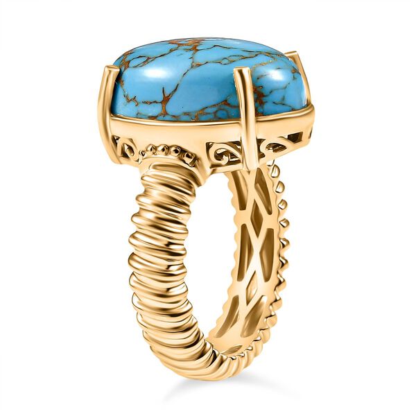Blauer Türkis Ring - 9,42 ct. image number 5