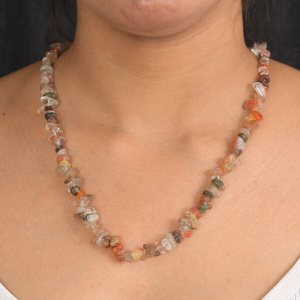 Strahlen Quarz Halskette 76 cm ca. 364,00 ct. image number 2