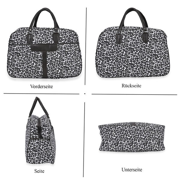 Reisetasche, wei&szlig;, Leopardenmuster image number 4