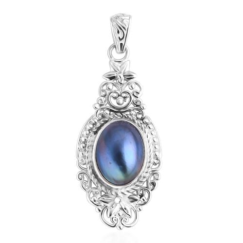 Royal Bali - Blau Mabe Perle Anhänger 925 Silber Standard image number 0