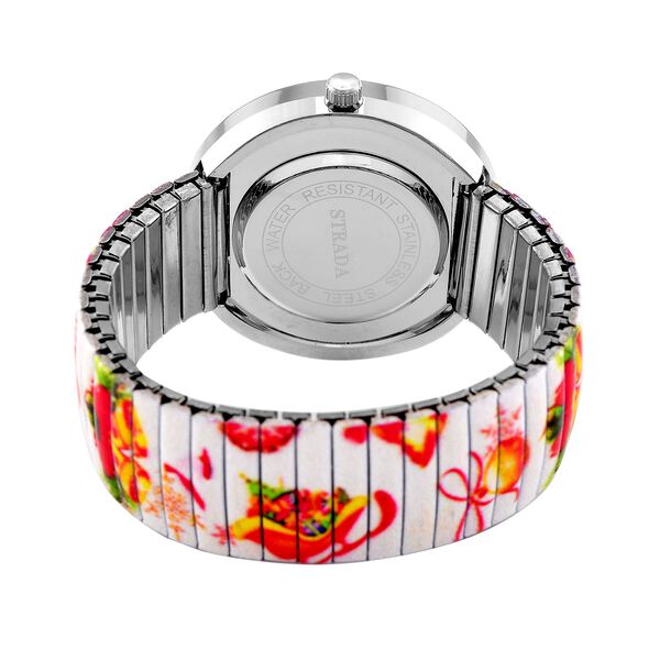 STRADA - Japanisches Uhrwerk, Flexible Uhr, Weihnachtsmotiv image number 6