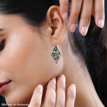 Kristall Rhombus Ohrringe, mehrfarbig