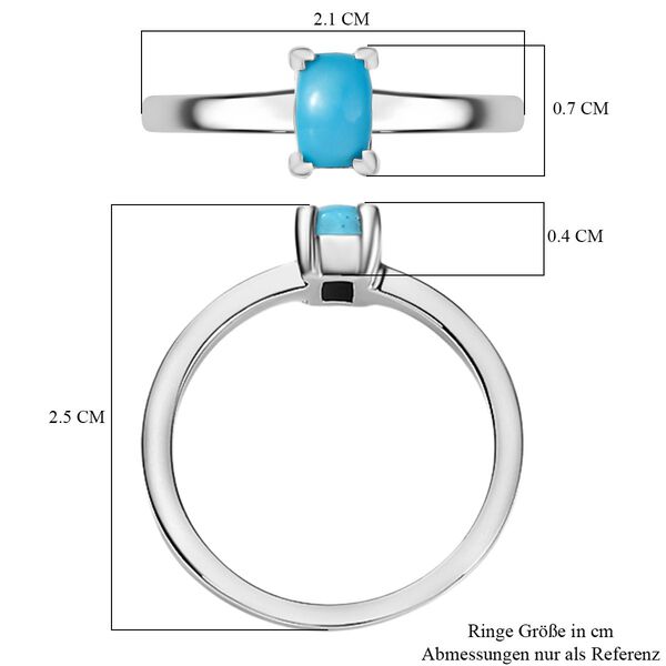 3er-Set AA Sleeping Beauty T&uuml;rkis Ringe - 1,92 ct. image number 7