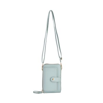 Crossbody Bag mit RFID Schutz, Gr&ouml;&szlig;e 18,5x11x5cm, gr&uuml;n