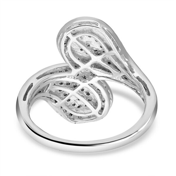 Blauer Diamant Ring, 925 Silber platiniert (Größe 16.00) ca. 0,50 ct image number 5