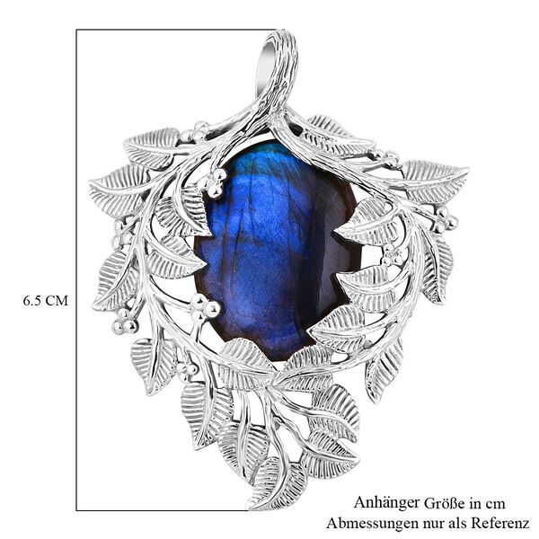 Royal Bali Kollektion- Labradorit Anhänger in 925 Silber - 41 ct. image number 5