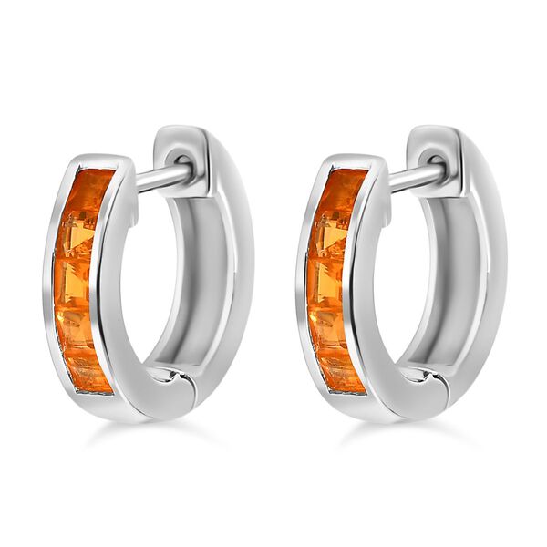 AA Salamanca Feueropal Ohrringe 925 Silber rhodiniert ca. 0.75 ct image number 3