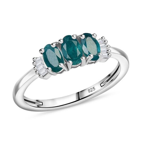 AAA Grandidierit und Diamant Ring - 0,73 ct. image number 4