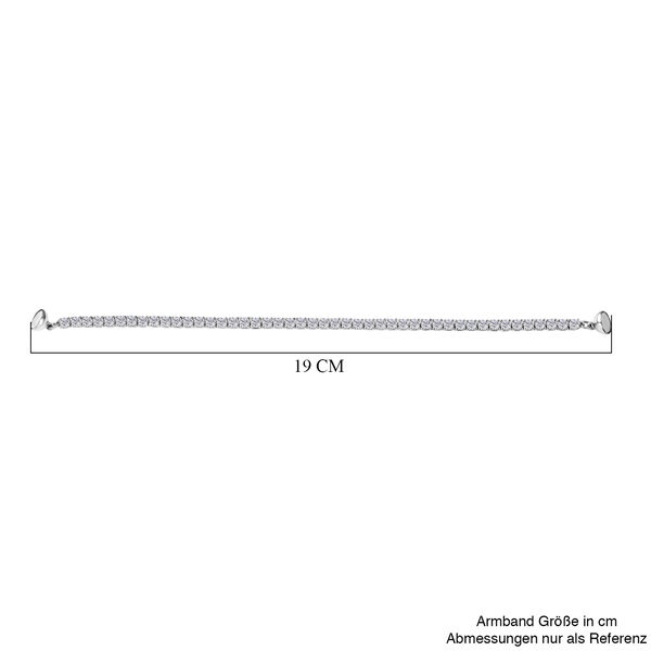 D'Joy Moissanit 20cm Armband, 925 Silber rhodiniert - 7,80 ct. image number 5