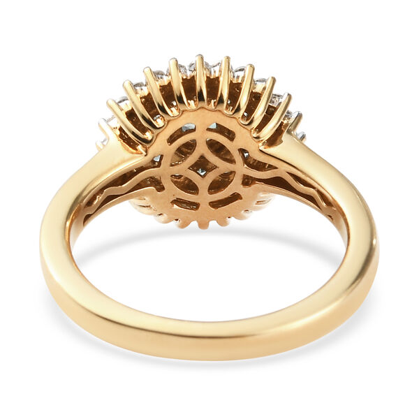 Alexandrit und Zirkon Ring 925 Silber vergoldet  ca. 0,74 ct image number 4