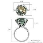 Prasiolith-Ring, 925 Silber platiniert  ca. 5,56 ct image number 6
