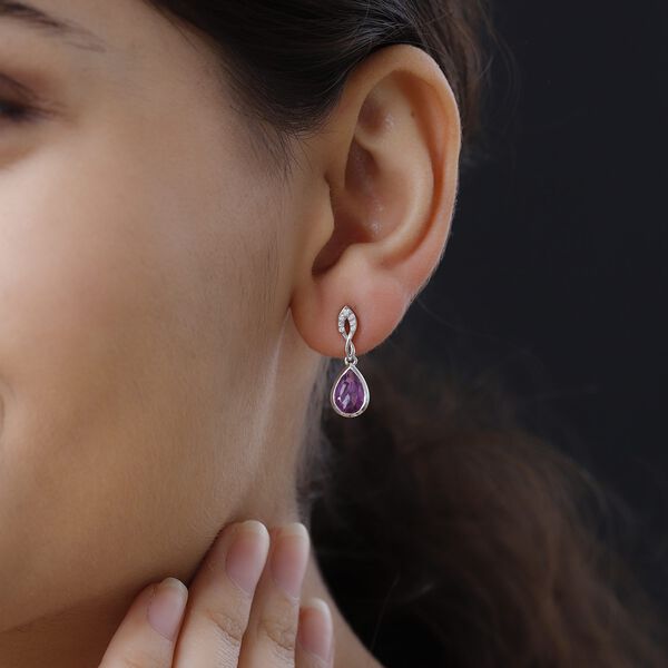 Patroke Triplett Quarz und wei&szlig;e Zirkon-Ohrh&auml;nger - 3,25 ct. image number 3